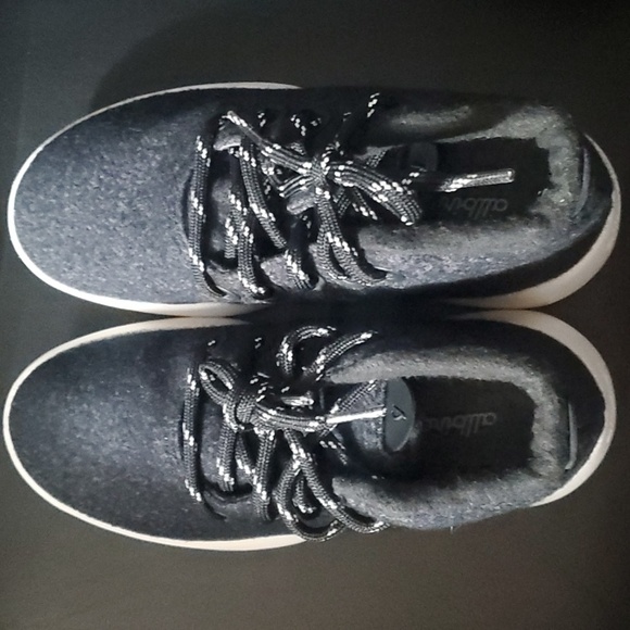 Allbirds Black and White Sneakers Womens Size 5 Wrum W5 - Picture 4 of 14